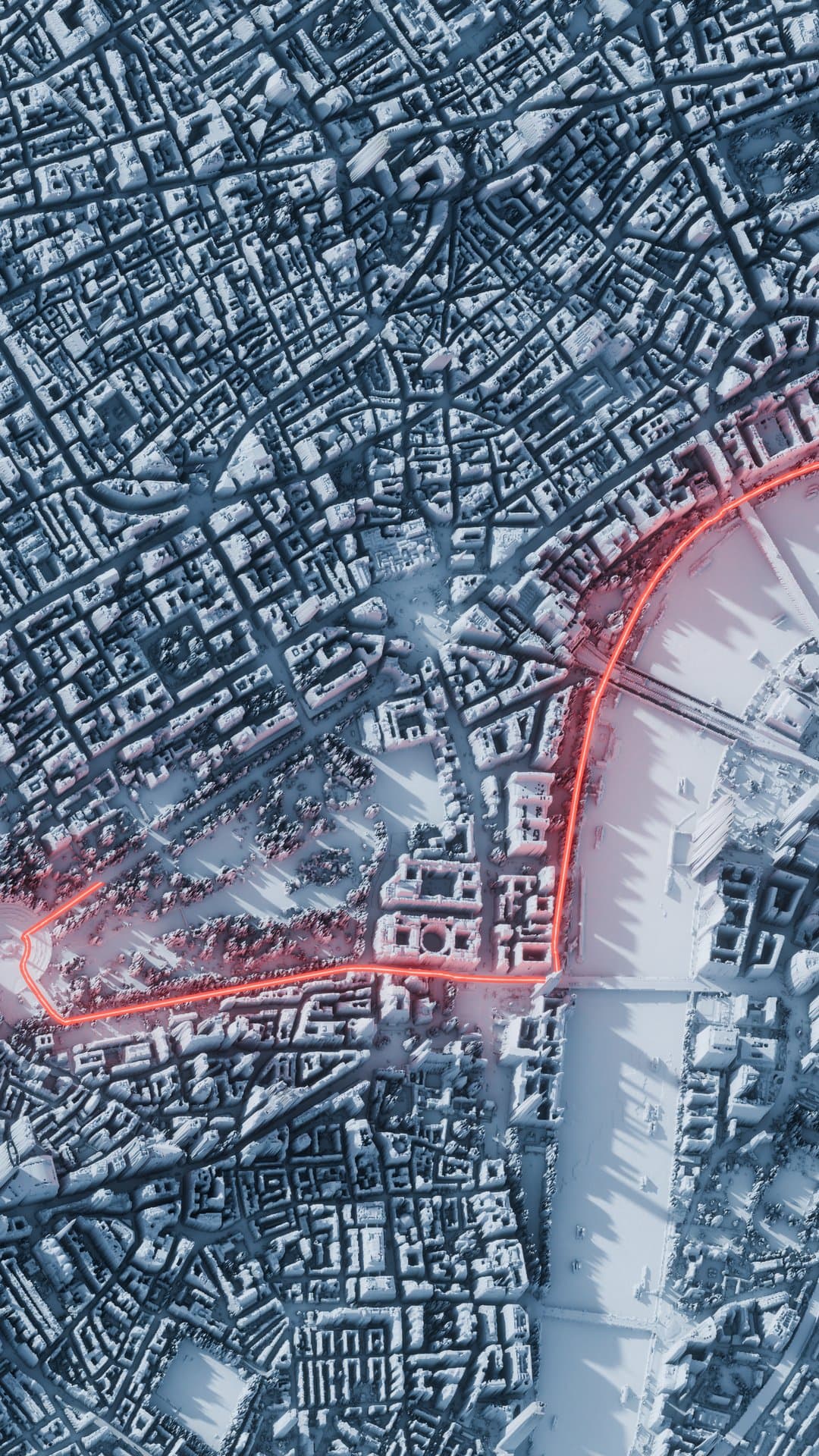 London marathon route — homepage hero, mobile portrait crop
