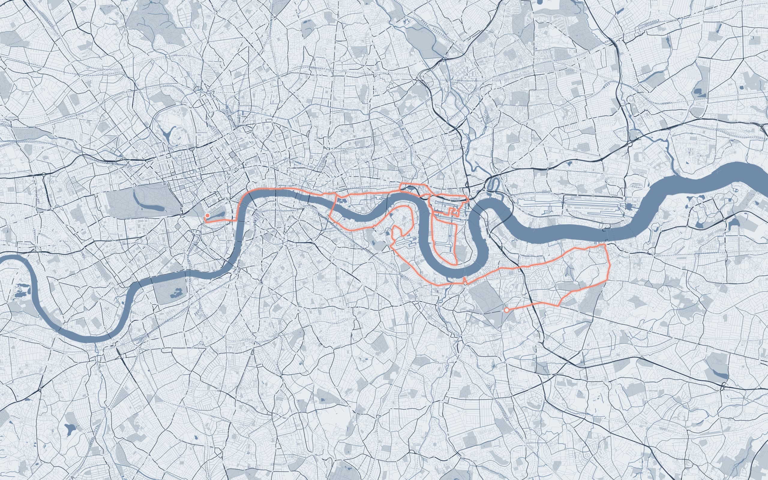 London Marathon — Frost palette poster